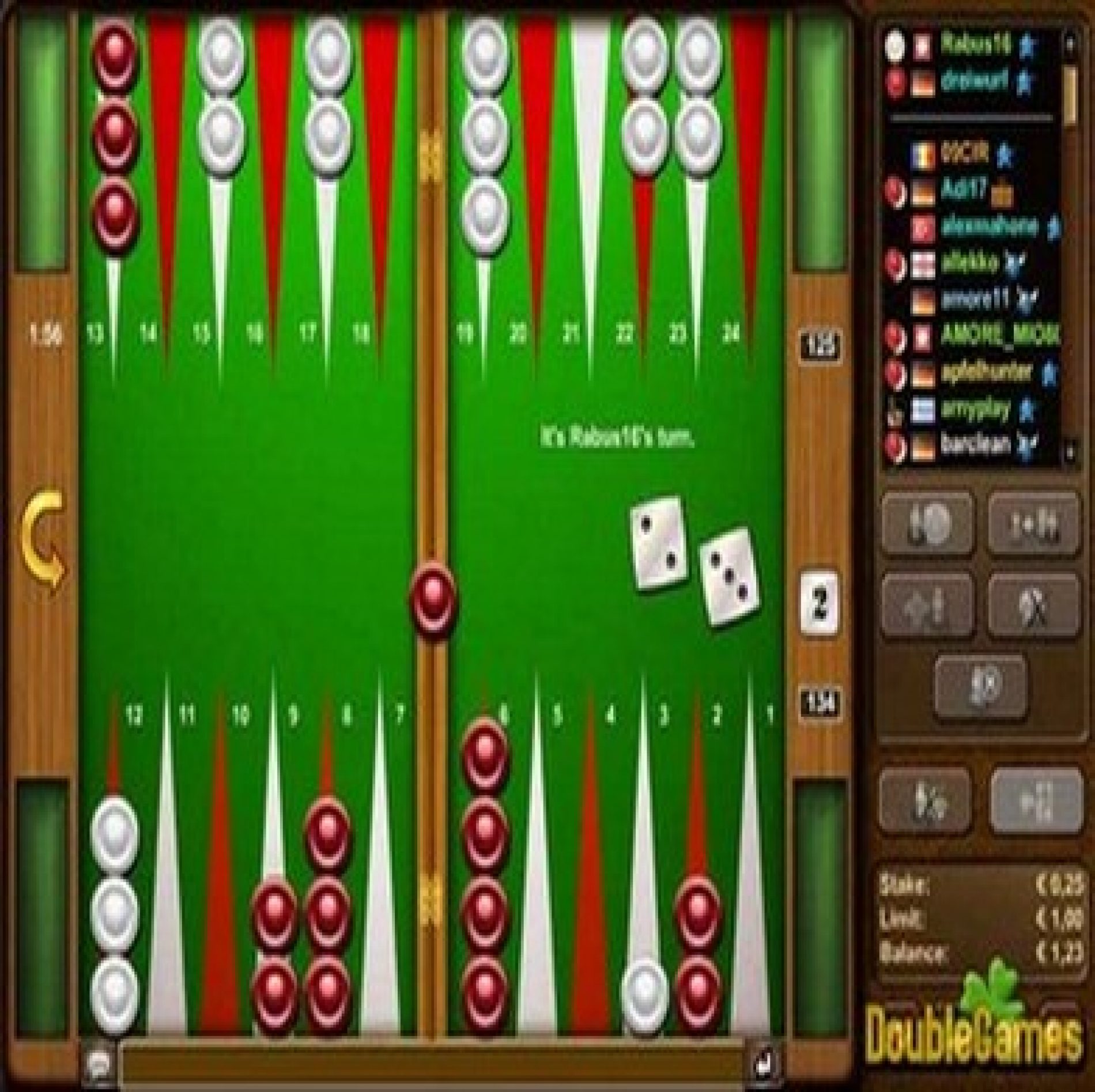 Jouer au backgammon en ligne